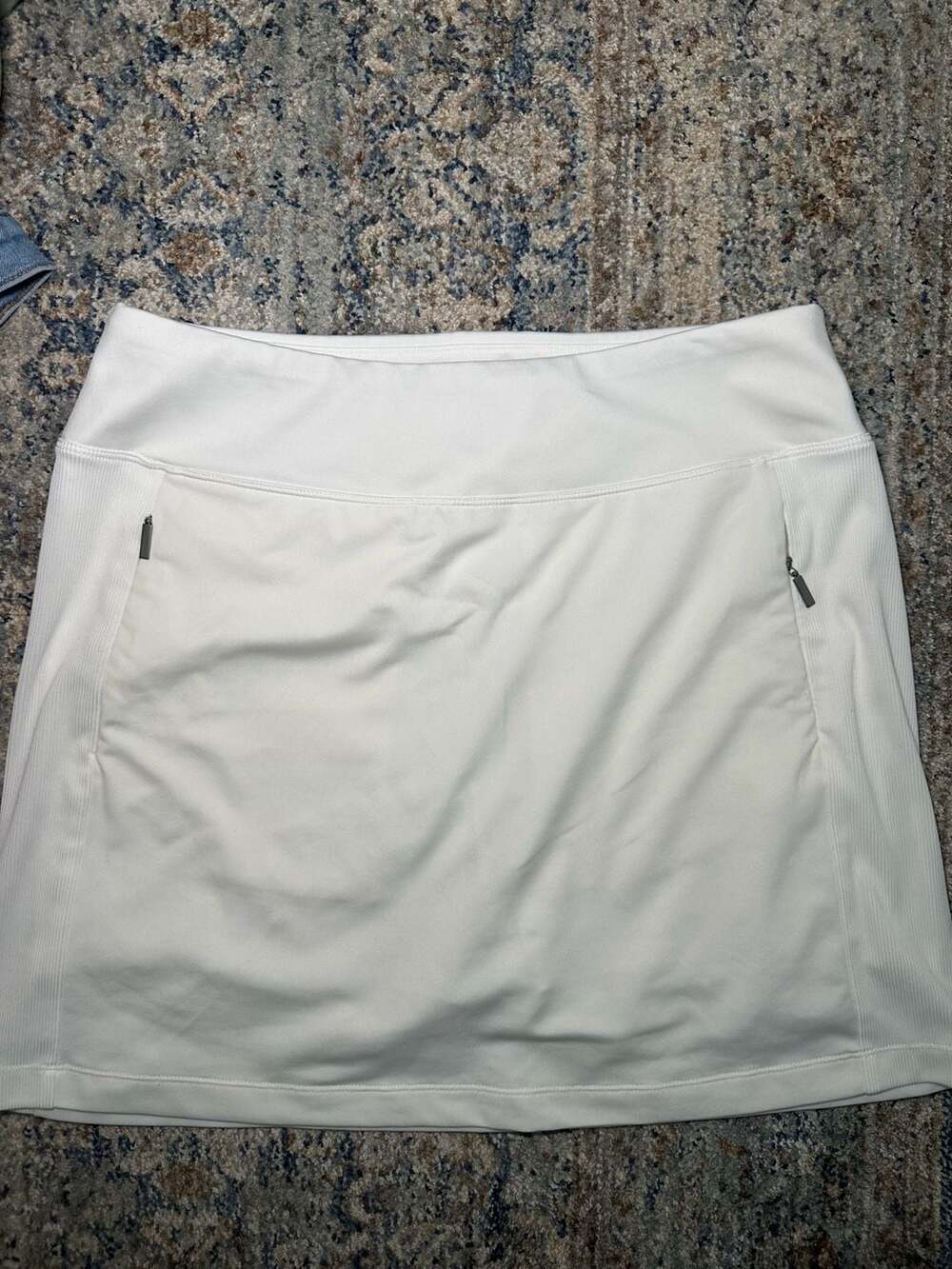Cutter & Buck CB DryTec 50+ White Athletic Golf Skort Skirt Size M